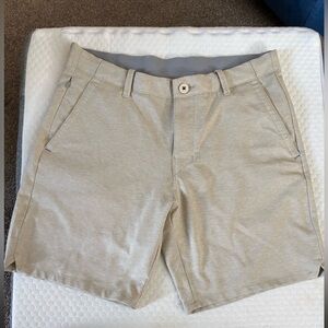 Tommy Bahama Tan Flat Front Barbados Pro Island Men Shorts 32x8